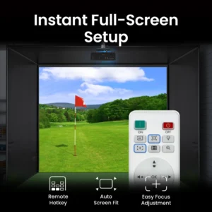 Alternative view of BenQ AH700ST Golf Simulator Projector
